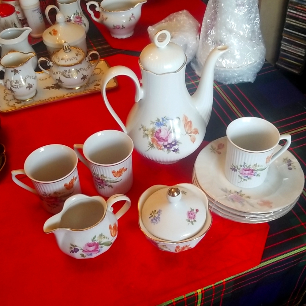 East German Coffee/Tea Set -Porcelain Vintage
